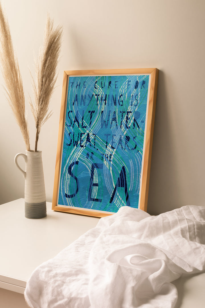 Wild Swimming Print - The Cure is The Sea